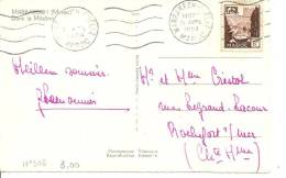 N°Y&T  308 MARRAKEH Vers PARIS Le   21 AVRIL  1954 - Briefe U. Dokumente