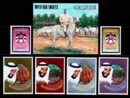 UAE / HORSE / ARAB HORSES / SHEIKH ZAYED / MNH / VF/ 3 SCANS . - United Arab Emirates (General)