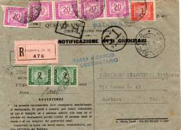 1951  LETTERA RACCOMANDATA CON ANNULLO PADOVA SUCC.2 - Portomarken