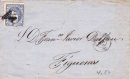 Barcelone 1871 - Brief Letter Pour Figueras - Storia Postale