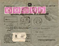 1951  LETTERA RACCOMANDATA CON ANNULLO TREVISO - Portomarken