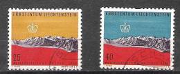 Liechtenstein - 1958 - Y&T 331/332 - Oblitéré - Gebraucht