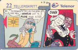 Norway, N065a, Nielsen, Cartoon, Chip : Gem1Aa, 2 Scans. - Noorwegen