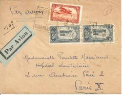 N°Y&T PA 07+70X2   KENITRA     Vers PARIS  Le   1931 - Cartas & Documentos