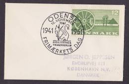 ## Denmark Petite ODENSE Frimærkets Dag Day Of Stamp Tag Der Briefmarke Jour De Timbre 1961 Sonder Stempel Brief Cover - Covers & Documents