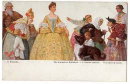 ILLUSTRATORS S. SOLOMKO "THE ADMIRED BEAUTY" T.S.N. R.M. Nr. 75 OLD POSTCARD - Solomko, S.