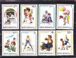 ROUMANIE 1981 ENFANTS JEUX Yvert 3356-3362 NEUF** MNH Cote : 3.60 Euro - Unused Stamps