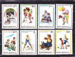 ROUMANIE 1981 ENFANTS JEUX Yvert 3356-3362 NEUF** MNH Cote : 3.60 Euro - Ongebruikt