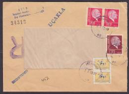 ## Turkey Airmail Ucakla Registered Recommandée ISTANBUL BANK 1973 Cover Lettera Atatürk Stamps - Posta Aerea