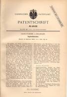 Original Patentschrift - H. Fussner In Erlangen , 1889 , Kugelkraftmaschine !!! - Machines