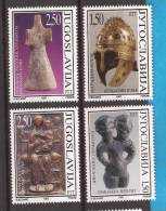 1997X   2837-40   JUGOSLAVIJA  ARTE  ARCHEOLOGIA     MNH - Ongebruikt