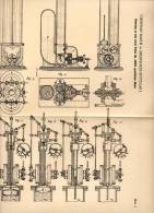 Original Patentschrift - Ch. Barth In Degerloch - Stuttgart , 1888 , Patentgeschützter Motor !!! - Machines