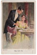 ILLUSTRATORS BILL FISHER "MAN LOVES YOU" EMM Nr. 438 OLD POSTCARD 1922. - Fisher, Bill