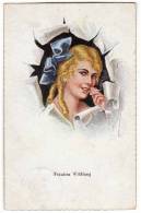 ILLUSTRATORS F. KASKELINE "FRAULEIN WILDFANG" WSBS Nr. 6573 OLD POSTCARD 1922. - Kaskeline