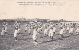 20821 NANTES (france 44)-Souvenir Concours Gymnastique (Août 1909) - Exercice Boxe -patronages  Sport - Boxsport