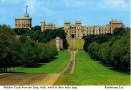 Grossbritanien - Windsor Castle - From The Long Walk, Which Is Three Miles Long - Windsor Castle