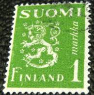 Finland 1942 Heraldic Lion 1m - Used - Used Stamps