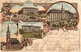 Gruss Aus Chemnitz 1898 Bahnhof Postcard - Chemnitz (Karl-Marx-Stadt 1953-1990)