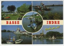 {36216} 44 Loire Atlantique Basse Indre , Multivues ; Bateaux - Basse-Indre