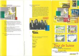 1996 Programm Tour De Suisse Mit ATM Vier Jahreszeiten Von Der Post Offiziel Herausgegeben - Brieven En Documenten