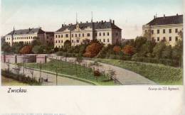 Zwickau Kaserne Des 133 Regiments 1900 Postcard - Zwickau