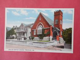 Frostburg Md--  English Baptist Church Vintage Wb-----  ------ref 685 - Autres & Non Classés