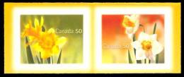 Canada (Scott No.2092-93 - Jonquilles / Daffodils) [**] De Carnet Serpentin / From Booklet Serpentine Die Cut - Unused Stamps