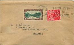 1947  Peace Issue On Letter To UK  SG 667, 669 - Brieven En Documenten