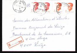 Recommandé - Amel-Amblève B - 24-7-87 - Lettres & Documents