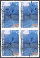 Australian Antarctic 1996 Landscape $1 Ice Caves Block Of 4 CTO - Gebraucht