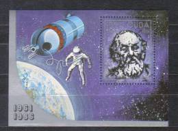 Cuba Mi Bl 94 Space , Ciolkovskij Black 1986 MNH    N - Südamerika