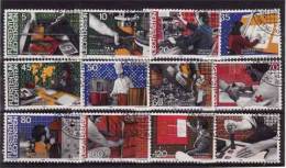Liechtenstein  1984 Métier  N° 790 à 801 Oblitéré Série Compl = 12 Valeurs - Used Stamps