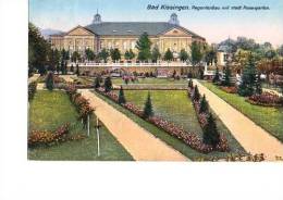 Litho Bad Kissingen Regentenbau Mit Staatl. Rosengarten 6.5.1922 N. Kirchensall - Bad Kissingen