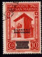PIA - SAN  MARINO  - 1943 : Governo Provvisorio - Francobolli Precedenti Soprastampati -  (SAS  267) - Gebraucht