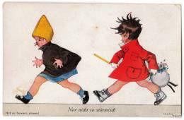 ILLUSTRATORS CHICKY SPARK "NOT SO FORWARD, PLEASE!" Nr. 613 OLD POSTCARD 1922. - Spark, Chicky