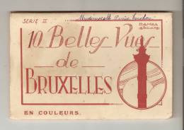 Carnet Cartes Postales :Bruxelles : 10 Belles Vues De Bruxelles ( Colorisées ) - Sonstige & Ohne Zuordnung