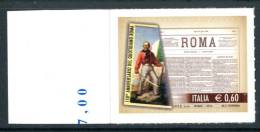 ITALIA / ITALY 2012** - Quotidiano "Roma" - 1 Val. Autoadesivo MNH Come Da Scansione - 2011-20: Nieuw/plakker