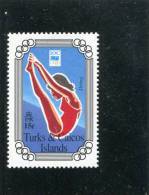 TURKS ET CAIQUES 1994 Y&T 1108** - High Diving