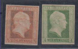 Germany State Prussian Michel Catalogue #1,5 1850,1956 Without Gum - Ungebraucht