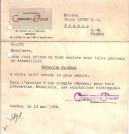 SUISSE.COURRIER EXPRES.CACHET ROUGE ET NOIR GENEVE. - Affranchissements Mécaniques