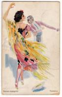 ILLUSTRATORS USABAL "DANSES ESPAGNOLS FLAMENCO" WSBS Nr. 1208 OLD POSTCARD 1917. - Usabal