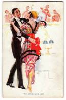 ILLUSTRATORS USABAL "THE DANCE UP TO DATE" WSBS Nr. 1330 OLD POSTCARD 1915. - Usabal