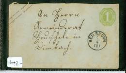 BRIEFOMSLAG Uit 1870 Van HEILBRONN Naar DUISBURG * 1 KREUZER WURTTEMBERG * STEMPELS HEILBRONN + ESCHENAU (6097) - Enteros Postales