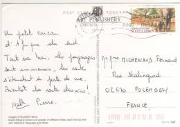 Beau Timbre " éléphants "   / Carte  Du 19/08/02 Pour La France - Lettres & Documents