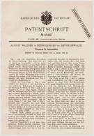 Original Patentschrift - A. Walther In Reinholdshain B. Dippoldiswalde , 1889 , Steuerung Für Ackergeräte , Pflug !!! - Machines