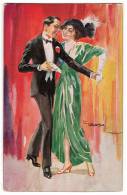 ILLUSTRATORS USABAL DANCEING COUPLE NN Nr. 20468 OLD POSTCARD 1923. - Usabal