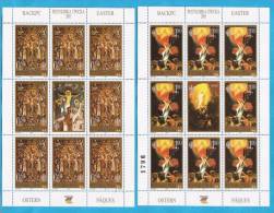 2003X  267-68   BOSNIA REPUBLIKA SRPSKA  PASQUA  RELIGIONE  ARTE  PITTURA  MNH - Easter