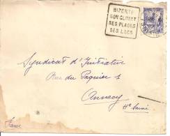 N°Y&T 171  BIZERTE  Vers   ANNECY   Le 26 AVRIL 1937 - Covers & Documents