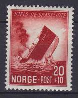 ## Norway 1944 Mi. 297      20 Ø + 10 Ø Postdampfer "Irma" Torpediert MH* - Ungebraucht
