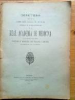 LIBRO MEDICINA Discurso Leído En La... Sesión Inaugural Del Año De 1913 Celebrada El 26 De Enero... En La Real Academia - Scienze Manuali